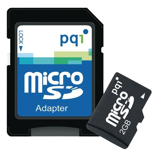 CARTAO MEMORIA PQI MICROSD C/2 ADAPT 2GB