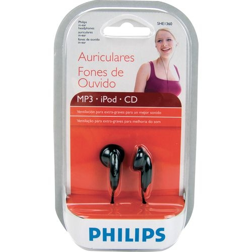 Fone de Ouvido Intra-auricular SHE1360/55 Preto PHILIPS