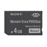 Cartão de Memória Sony 4 GB.Memory Stick Pro DUO