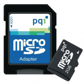 CARTAO MEMORIA PQI MICROSD C/2 ADAPT 2GB